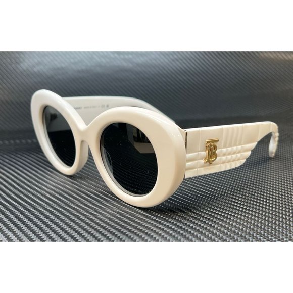 Burberry White Gold 'B' Women's Sunglases